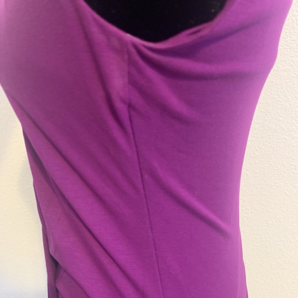 White House Black Market Purple Draped Waist Tank Top Women's Size XXS - Picture 9 of 12